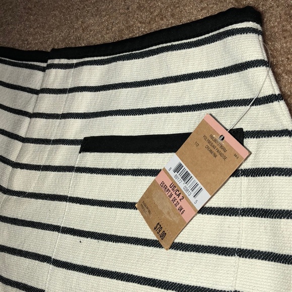 Rachel Rachel Roy Striped Shorts Cream/Ink - Picture 2 of 5